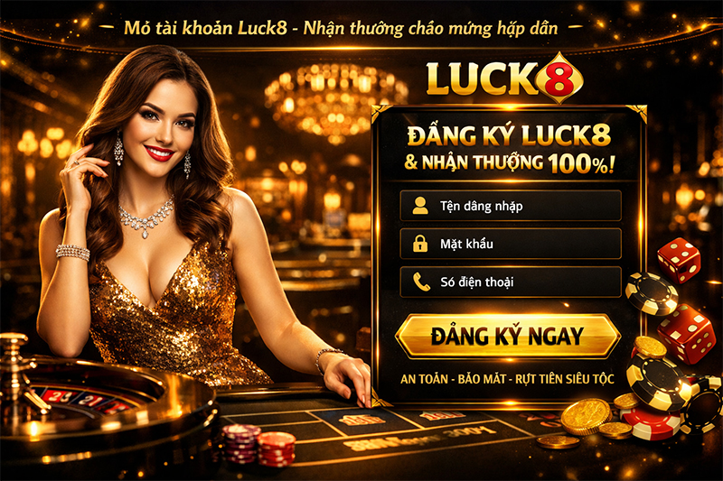 Hướng dẫn đăng ký Luck8